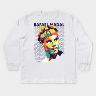 Rafael Nadal The King Of Clay Kids Long Sleeve T-Shirt